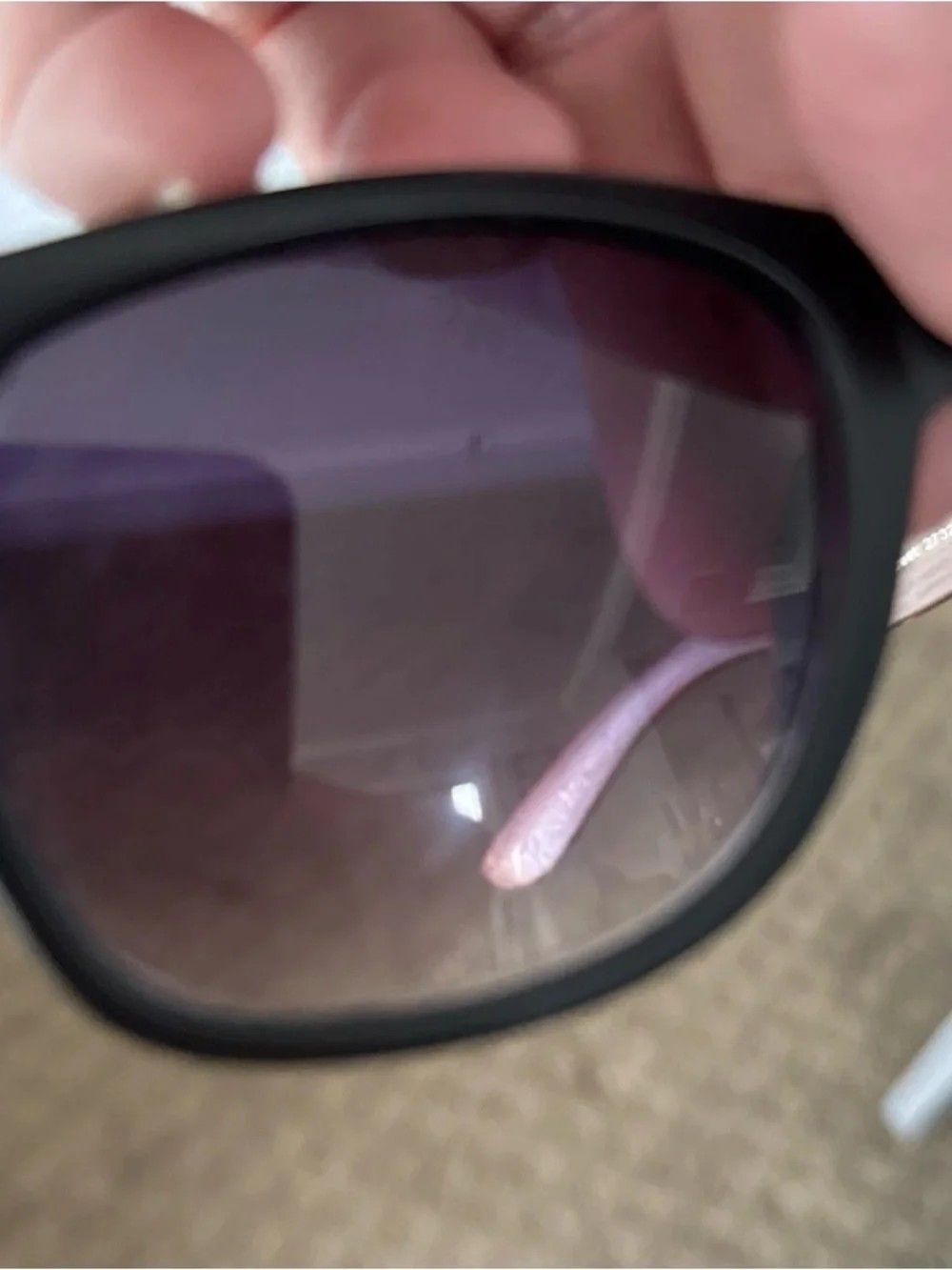 Hurley Sunglasses Bleaker Street 2732-75 Wooden Temples Dark Black Lenses W/Case